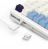 REDRAGON K728WBB-RGB-PRO Antonium Pro keyboard USB + RF Wireless + Bluetooth White, Blue