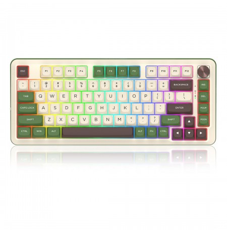 REDRAGON K681CGC-RGB-PRO Cyrus keyboard USB + RF Wireless + Bluetooth White, Green