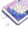 REDRAGON K708AK-RGB-PRO FLEKACT keyboard USB + RF Wireless + Bluetooth White