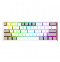 REDRAGON K617-RGB Fizz RGB White/Grey keyboard USB Grey, White