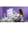 Logitech POP Icon Keys keyboard Universal Bluetooth QWERTY US International Lilac, White