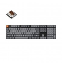 Keychron K5 Max keyboard Universal USB + RF Wireless + Bluetooth Black, Grey