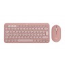 Logitech Pebble 2 Combo keyboard Mouse included Universal RF Wireless + Bluetooth QWERTY US International Pink