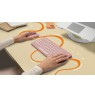 Logitech Pebble 2 Combo keyboard Mouse included Universal RF Wireless + Bluetooth QWERTY US International Pink