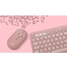 Logitech Pebble 2 Combo keyboard Mouse included Universal RF Wireless + Bluetooth QWERTY US International Pink