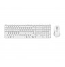 Logitech 920-012484 keyboard Mouse included Office RF Wireless + Bluetooth QWERTZ German White