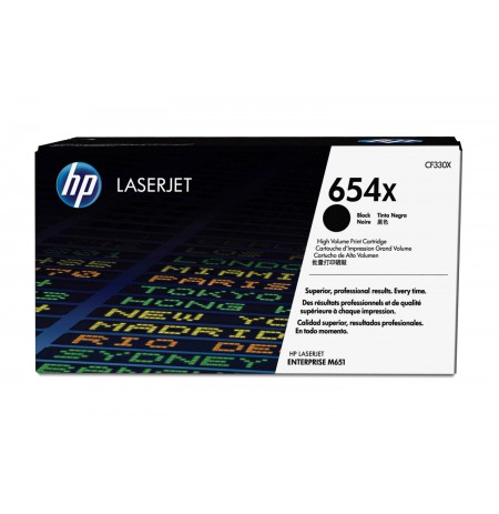 HP654X High Yield Black Original LaserJet Toner Cartridge