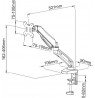 HOLDER FOR 1 LED/LCD MONITOR 13-27" L-11GD ART