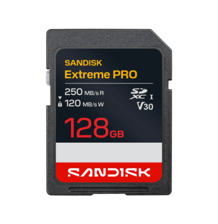 SanDisk Extreme PRO SDXC Atminties kortelė 128GB UHS-I