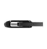 SanDisk Ultra Dual Drive Go USB atmintinė 64GB, USB-C/USB-A 3.2 Gen 1, Juoda