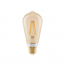 Osram SMART+ MATTER Filament Dimmable Classic Edison 53 824 Gold | E27 | 6 W | Warm White | Wi-Fi