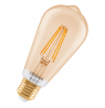 Osram SMART+ MATTER Filament Dimmable Classic Edison 53 824 Gold | E27 | 6 W | Warm White | Wi-Fi
