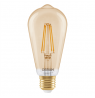 Osram SMART+ MATTER Filament Dimmable Classic Edison 53 824 Gold | E27 | 6 W | Warm White | Wi-Fi