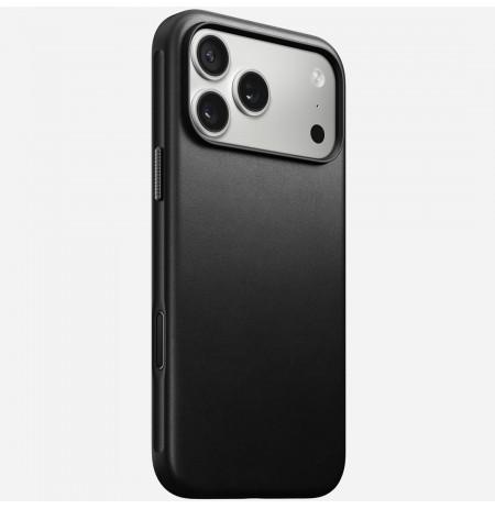NOMAD Modern Leather Case for iPhone 17 Pro Max compatible with MagSafe (black)