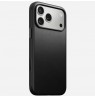 NOMAD Modern Leather Case for iPhone 17 Pro Max compatible with MagSafe (black)