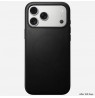 NOMAD Modern Leather Case for iPhone 17 Pro Max compatible with MagSafe (black)