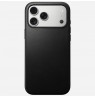 NOMAD Modern Leather Case for iPhone 17 Pro Max compatible with MagSafe (black)