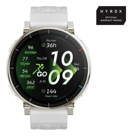 Amazfit Active 3 3.35 cm (1.32") AMOLED Digital 466 x 466 pixels Touchscreen Gold GPS (satellite)