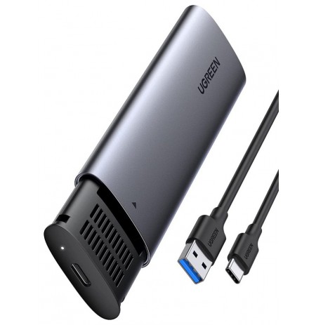 Ugreen M.2 B-Key SATA 3.0 hard drive enclosure 5Gbps grey + USB Type-C cable (CM400)