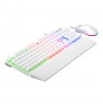 RAMPAGE FORTUNA GAMING SET KEYBOARD WITH MOUSE PAD AND MOUSE White