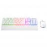 RAMPAGE FORTUNA GAMING SET KEYBOARD WITH MOUSE PAD AND MOUSE White