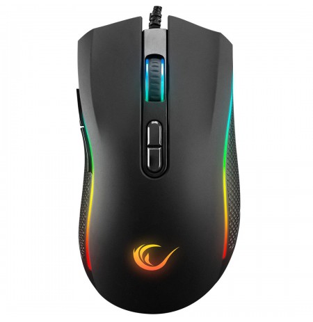 RAMPAGE SMX-R44 V2 MACRO BLACK MOUSE 12800 DPI RGB LED