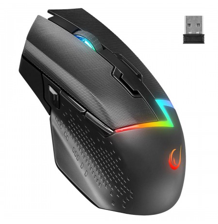 RAMPAGE DROP M3 V2 24000 DPI WIRELESS MOUSE  BLACK