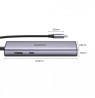 Ugreen CM512 90568 USB-C adapter – 2× USB-A 3.0 / HDMI / RJ45 / SD and TF card reader / USB-C PD 100 W Grey