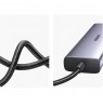 Ugreen CM512 90568 USB-C adapter – 2× USB-A 3.0 / HDMI / RJ45 / SD and TF card reader / USB-C PD 100 W Grey