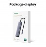 Ugreen CM512 90568 USB-C adapter – 2× USB-A 3.0 / HDMI / RJ45 / SD and TF card reader / USB-C PD 100 W Grey