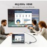 Ugreen CM512 90568 USB-C adapter – 2× USB-A 3.0 / HDMI / RJ45 / SD and TF card reader / USB-C PD 100 W Grey