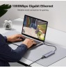 Ugreen CM512 90568 USB-C adapter – 2× USB-A 3.0 / HDMI / RJ45 / SD and TF card reader / USB-C PD 100 W Grey