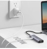 Ugreen CM512 90568 USB-C adapter – 2× USB-A 3.0 / HDMI / RJ45 / SD and TF card reader / USB-C PD 100 W Grey