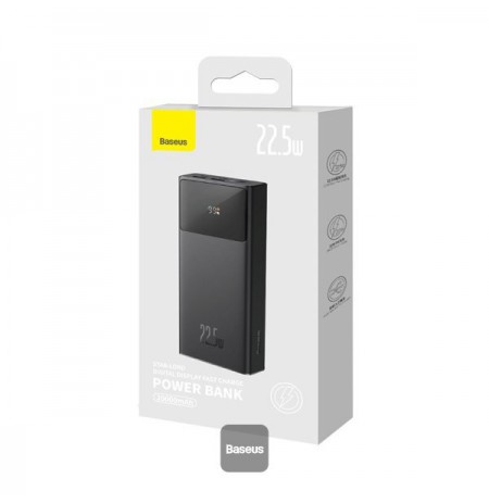 Baseus Star-Lord 20000mAh 22.5W power bank with digital display and USB-C 3A 30cm cable - black
