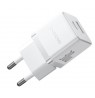 Baseus Palm 30W mains charger USB-C USB-A - white