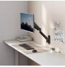 Maclean MC-332 Double Arm Monitor Wall Mount, 17-32", 9kg max, Computer Screen Holder