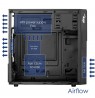 Akyga AK19BK Micro ATX case USB-C + USB 3.0 + 2x USB 2.0 black without PSU Micro Tower