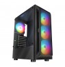 RAMPAGE PC CASE WITH WINDOW SHIVA Black