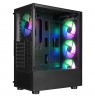 RAMPAGE PC CASE WITH WINDOW SHIVA Black