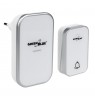 GreenBlue GB157 W Kinetic Battery-free Wireless Door Bell, Melodies, White, Range up to 200m, IP44
