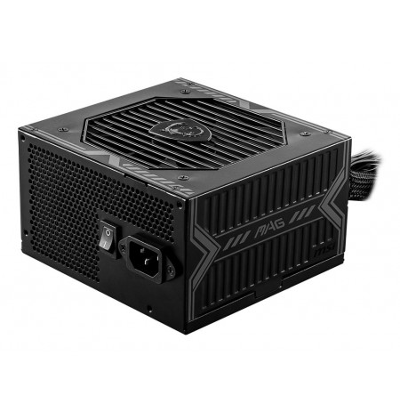 MSI MAG A650BN UK PSU '650W, 80 Plus Bronze certified, 12V Single-Rail, DC-to-DC Circuit, 120mm Fan, Non-Modular, Sleeved