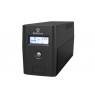 UPS backup power supply 800VA/480W, 220V/50Hz, Housing Tower, LCD, 2×CEE 7/3, USB, Battery VRLA 1×9Ah, Cable USB A-B 1.2 m,