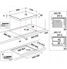 Whirlpool WLB6860NE/S Silver Built-in Zone induction hob 4 zone(s)