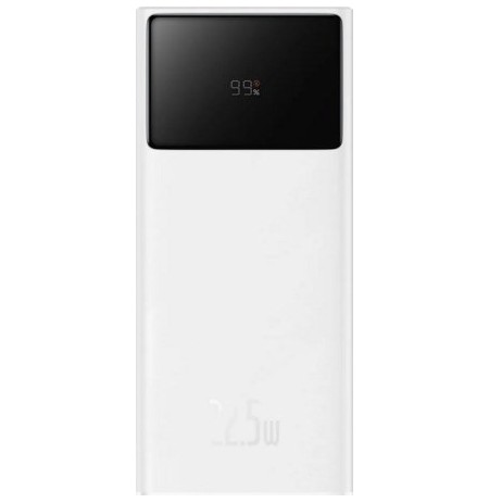 Baseus EnerFill FP41 30000mAh 22.5W power bank with USB-A - USB-C 3A 30cm cable - white