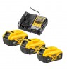 DeWalt DCK429P3T-QW Combo set DCD805 + DCG405 + DCH273 + DCF850, 18 V black, yellow