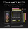 Corsair 3200D RS ARGB Mid-Tower PC Case - Smoke Midi Tower Black