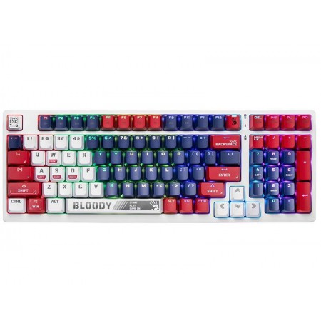 A4TECH BLOODY S98 USB Sports Navy mechanical keyboard (BLMS Red Plus Switches)