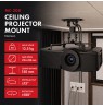 Maclean Ceiling Mount/Hanger for Projectors, 54–320 mm, up to 13.5 kg, 360-degree rotation, MC-200 B