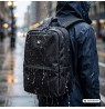 NanoRS Laptop Backpack, 15.6", Black, 41x29x4, Waterproof RS202 B