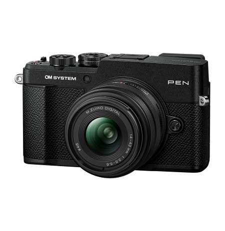OM System PEN Body black + M. Zuiko Digital 14-42mm F3.5-5.6 III black